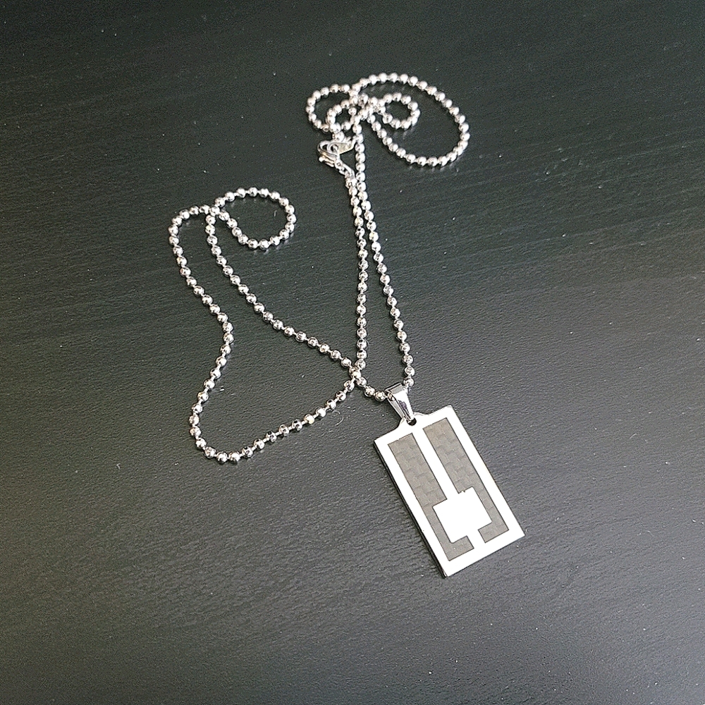 Unisex dog tag necklace